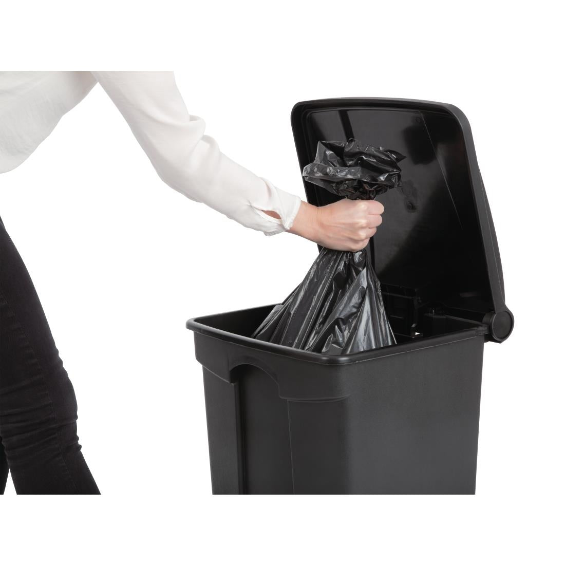 Jantex Kitchen Pedal Bin Black 45Ltr CW722