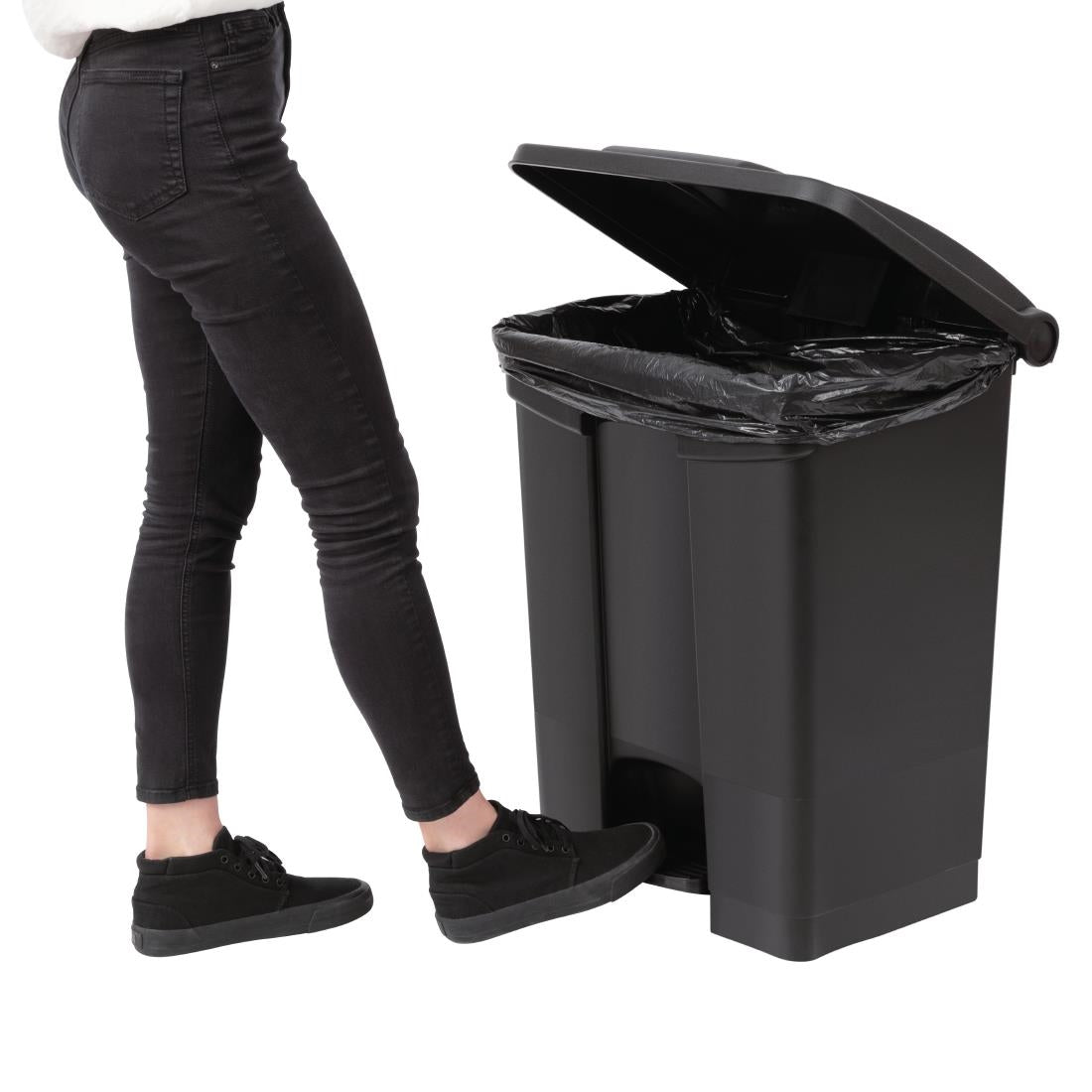 Jantex Kitchen Pedal Bin Black 65Ltr CW723
