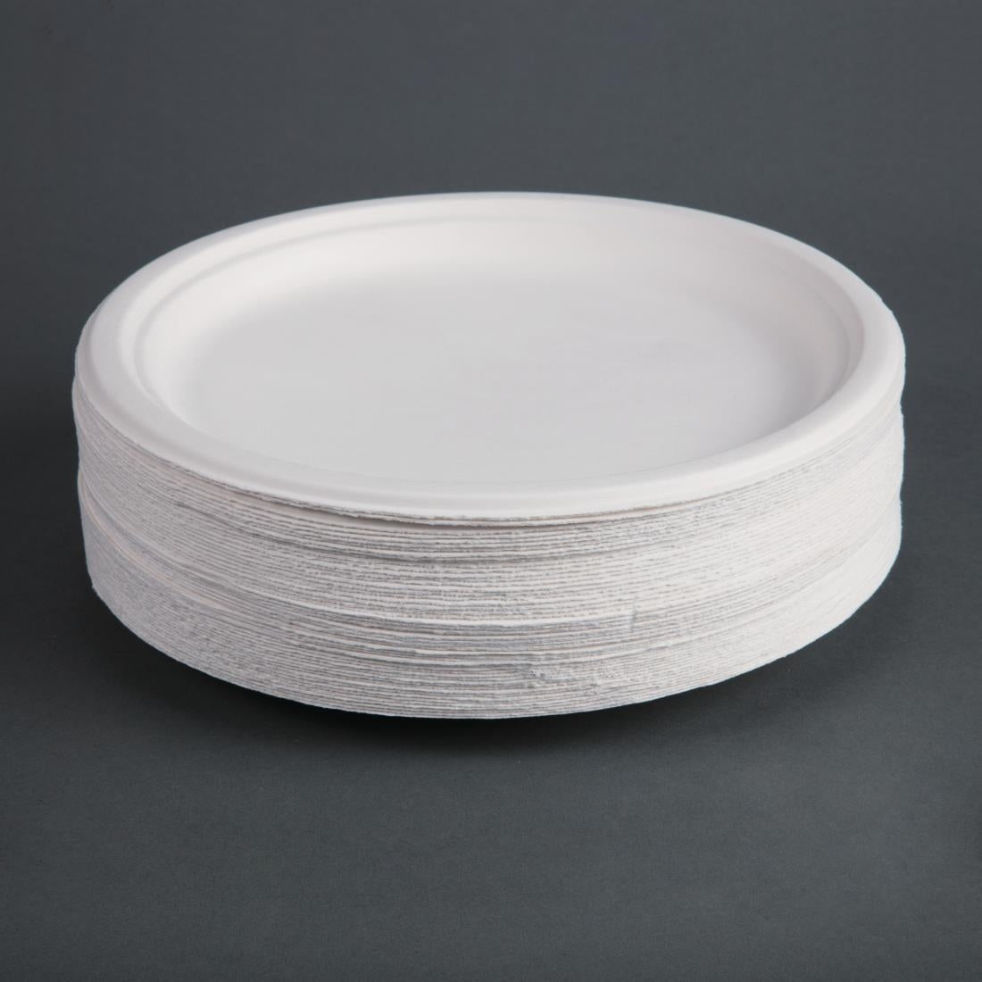 Fiesta Compostable Bagasse Plates Round 260mm (Pack of 50) CW904