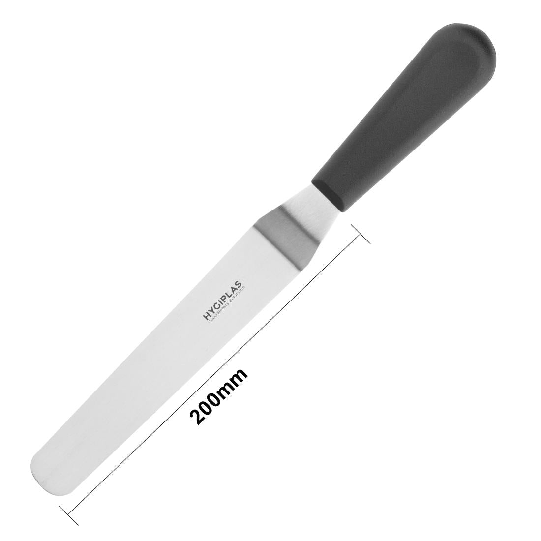 Hygiplas Palette Knife Angled Blade Black 100mm D420
