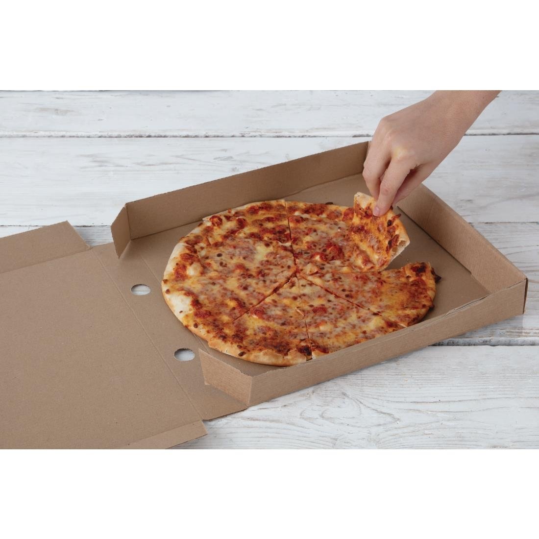 Fiesta Compostable Plain Pizza Boxes 12" (Pack of 100) DC724