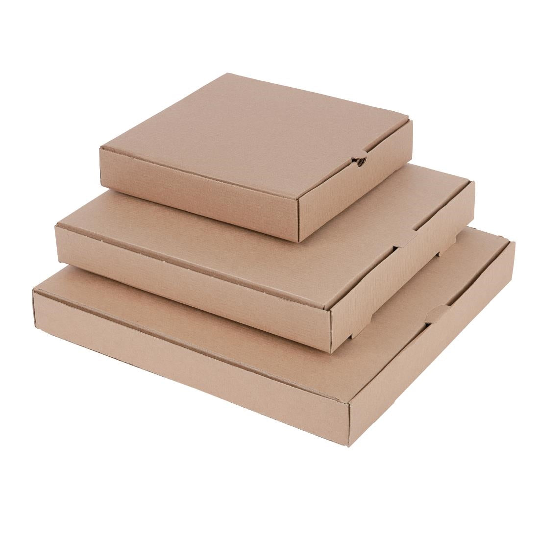 Fiesta Compostable Plain Pizza Pack Boxes 228mm (Pack of 100) DC723