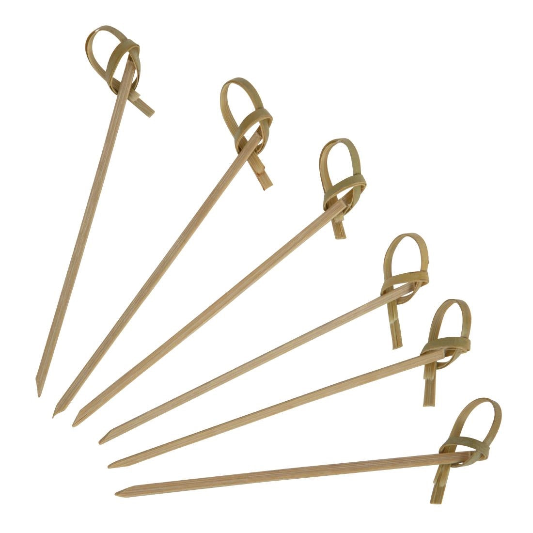 Fiesta Compostable Biodegradable Bamboo Looped Skewers 90mm (Pack of 100) DK396