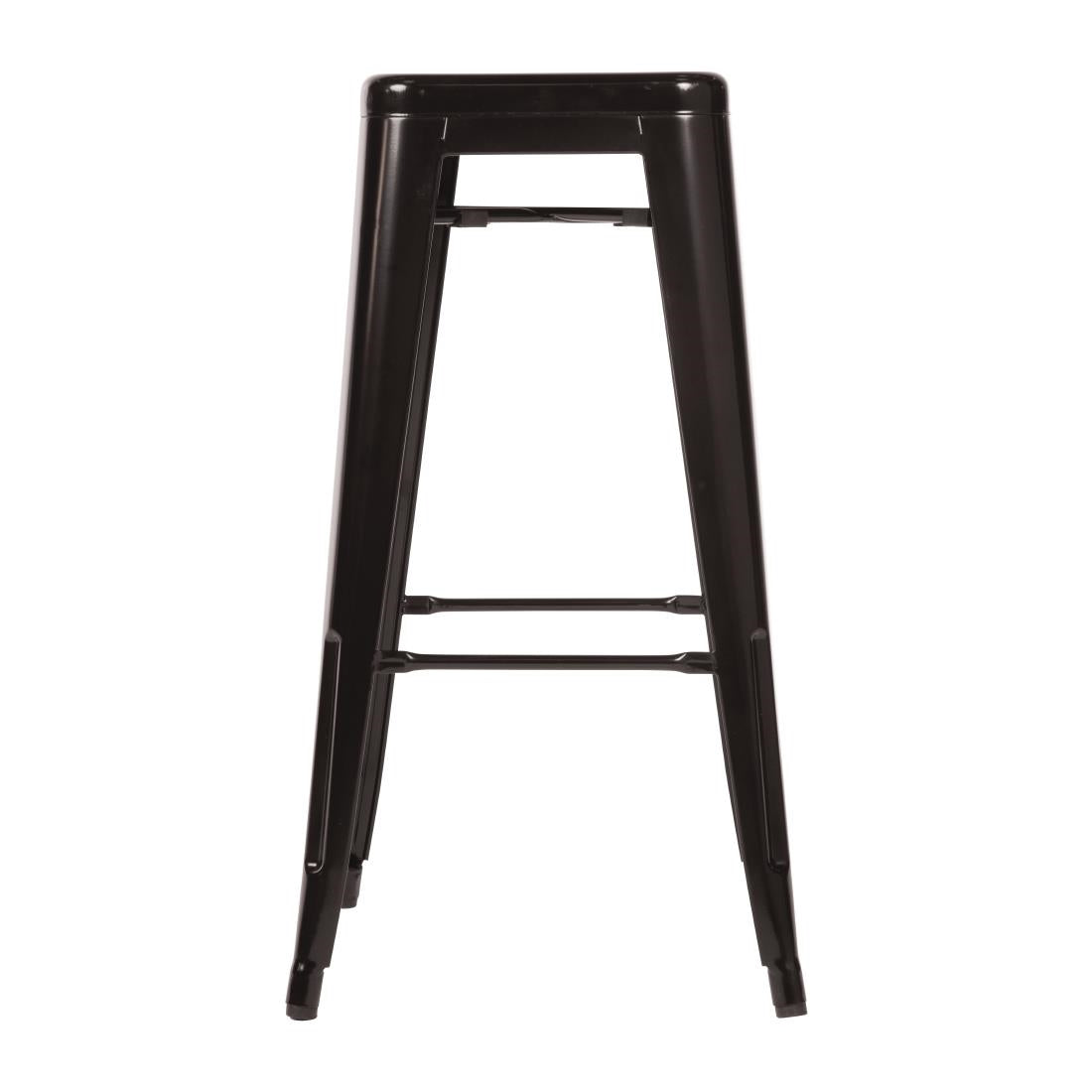 Bolero High Metal Bar Stools Black (Pack of 4) DL881