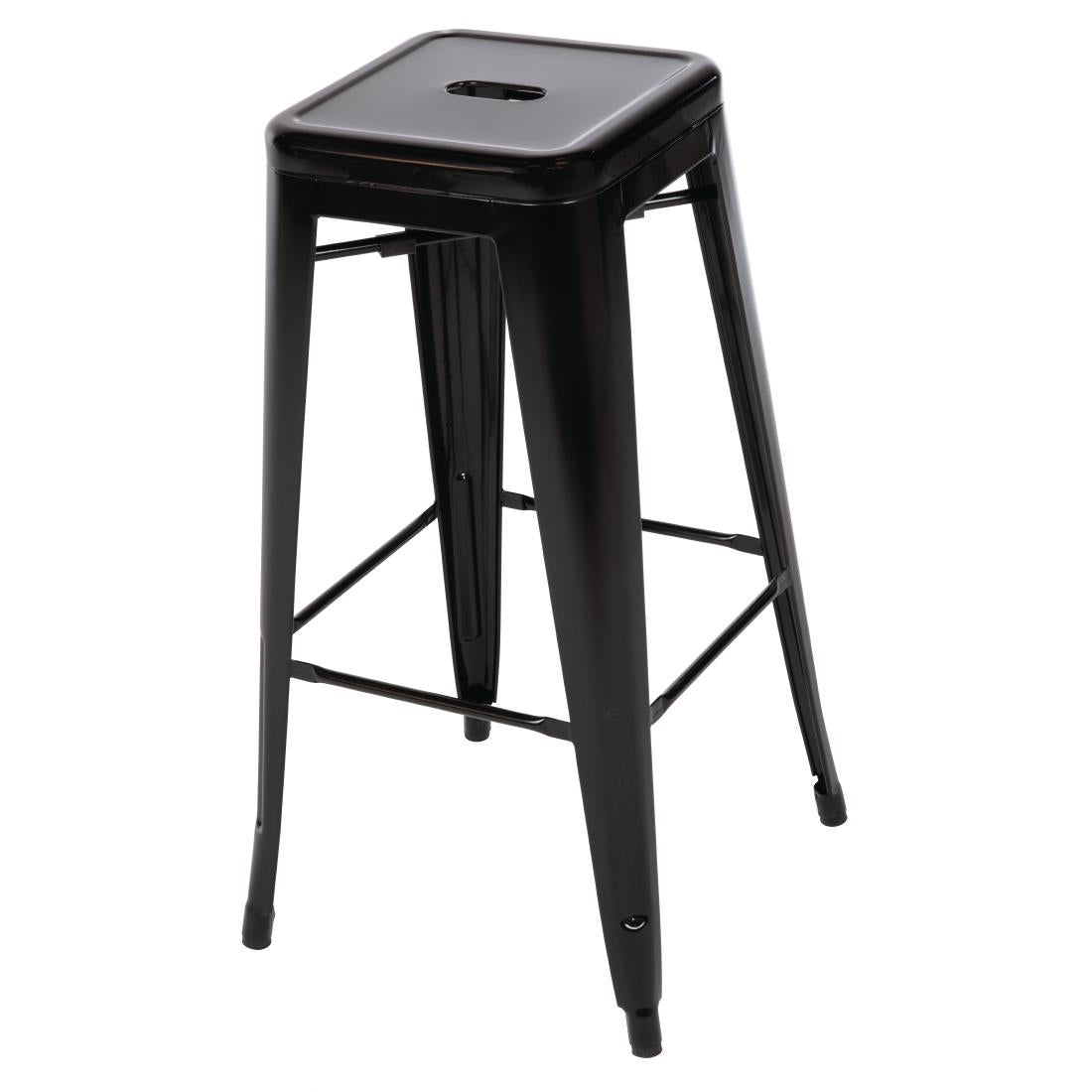 Bolero High Metal Bar Stools Black (Pack of 4) DL881