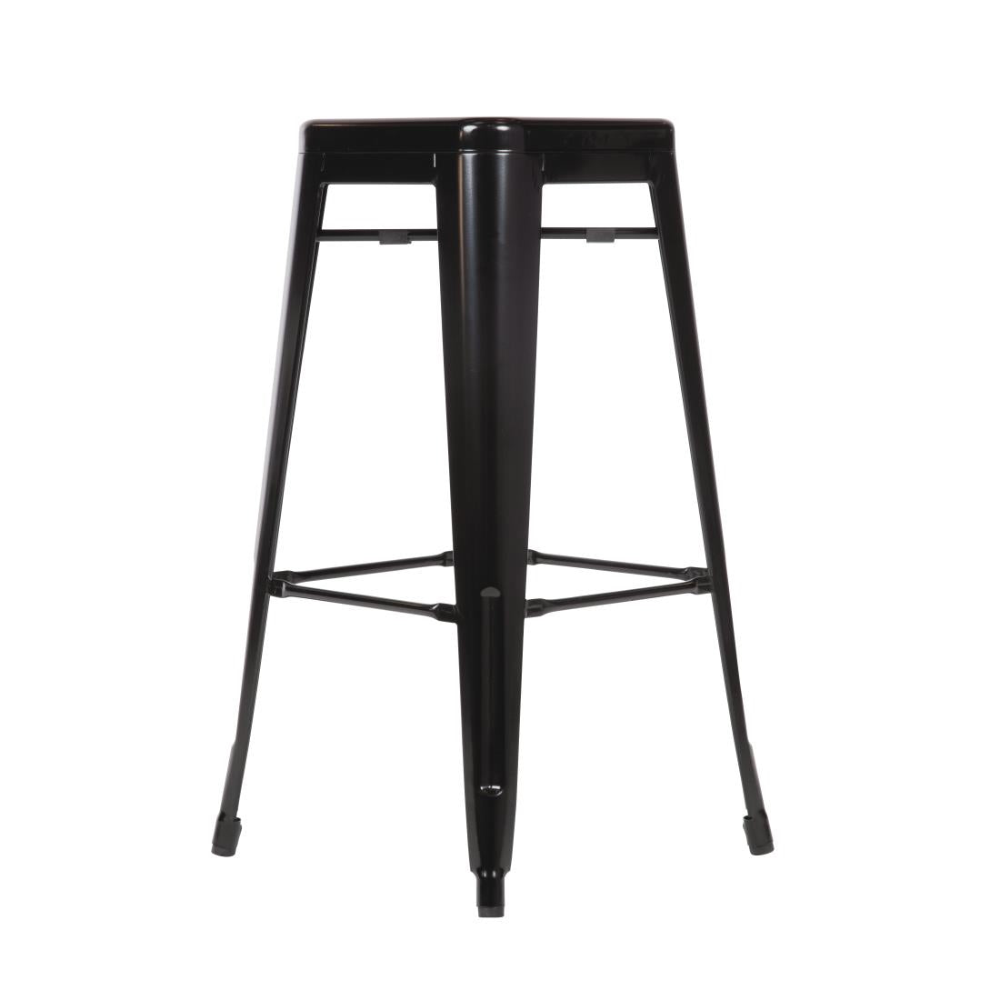 Bolero High Metal Bar Stools Black (Pack of 4) DL881