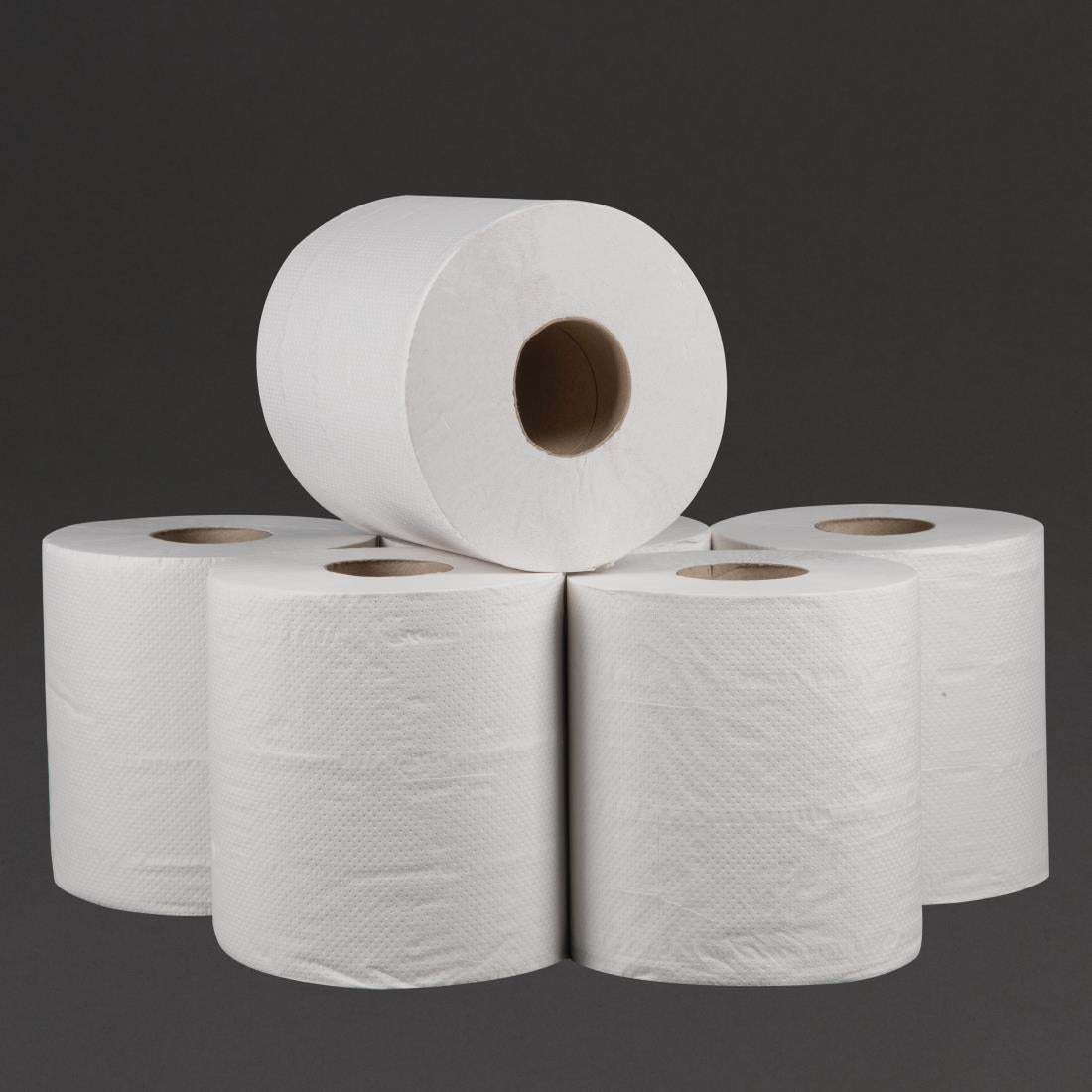 Jantex Centrefeed White Roll Paper Towels (Pack of 6) DL920
