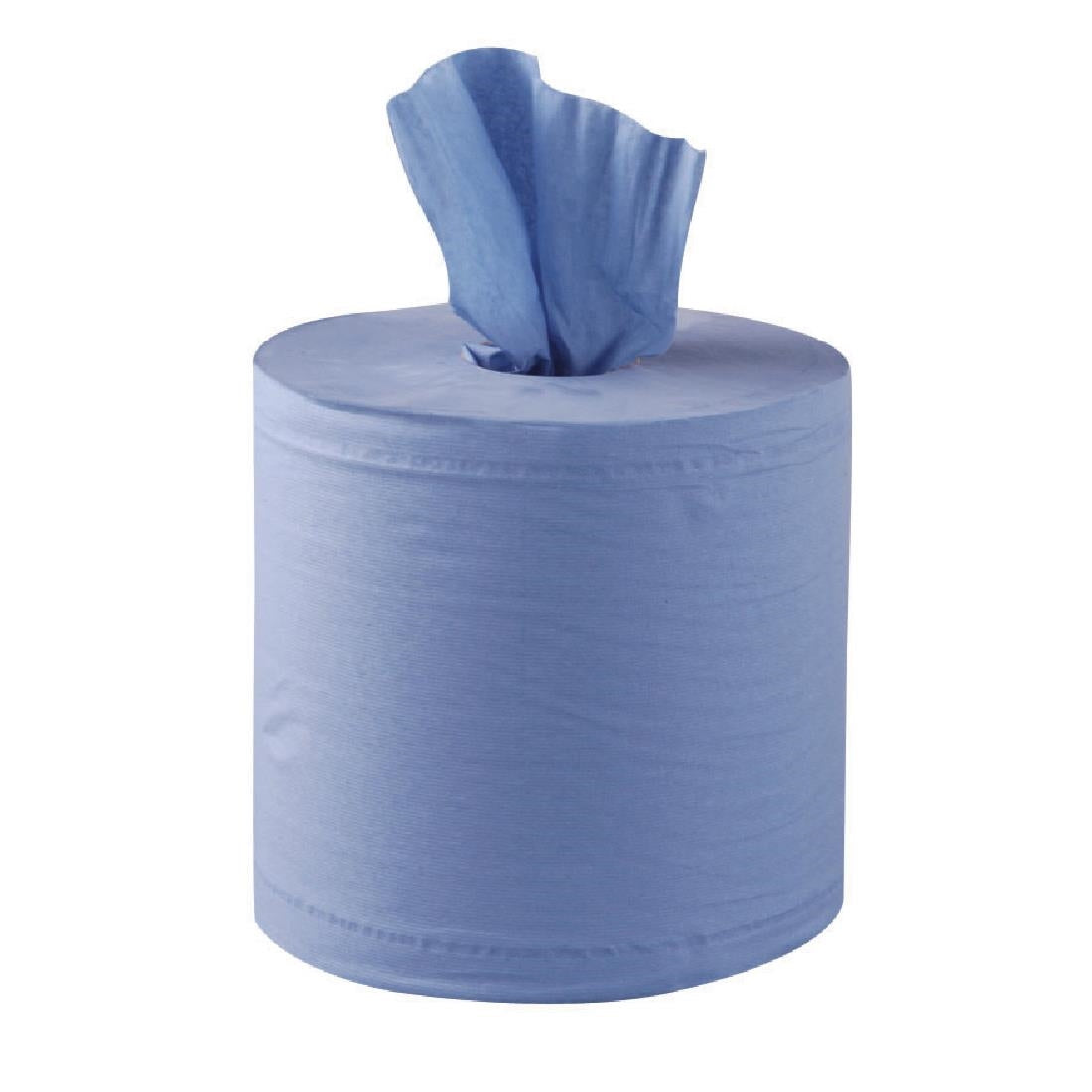 Jantex Centrefeed Blue Roll Paper Towels (Pack of 6) DL921