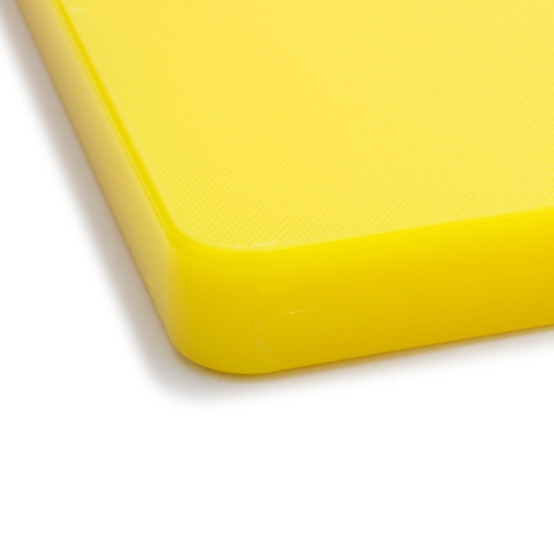 Hygiplas Extra Thick Low Density Chopping Board Yellow - 450x300x20mm DM002