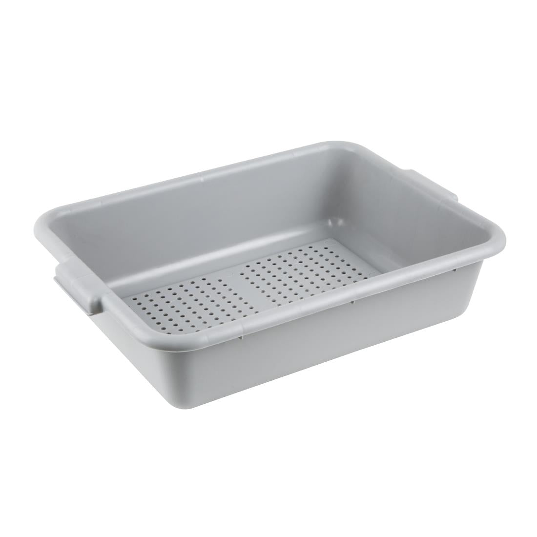 Vogue Plastic Perforated Storage Box Grey DN583