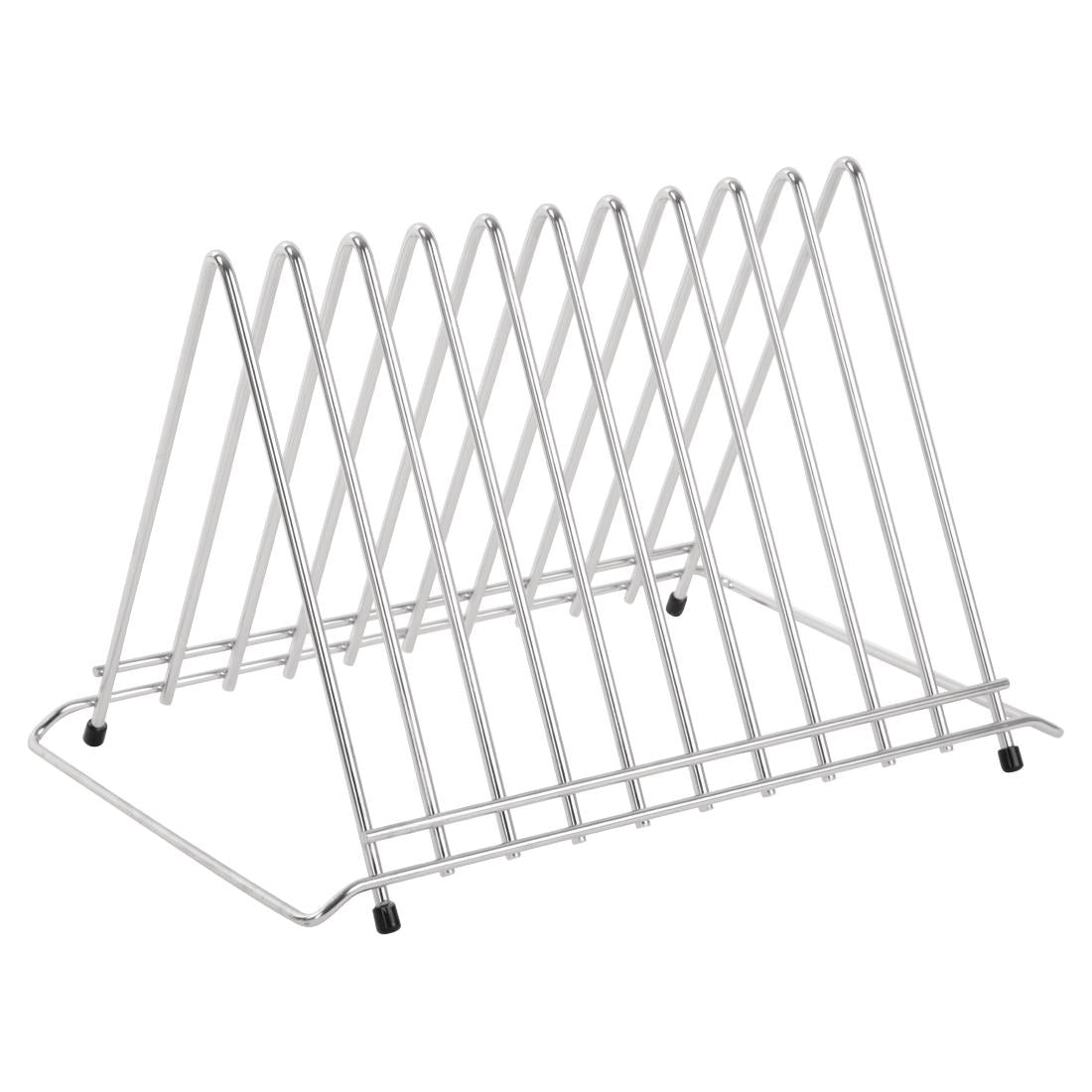 Hygiplas Heavy Duty Chopping Board Rack Stainless Steel 10 slots DP037
