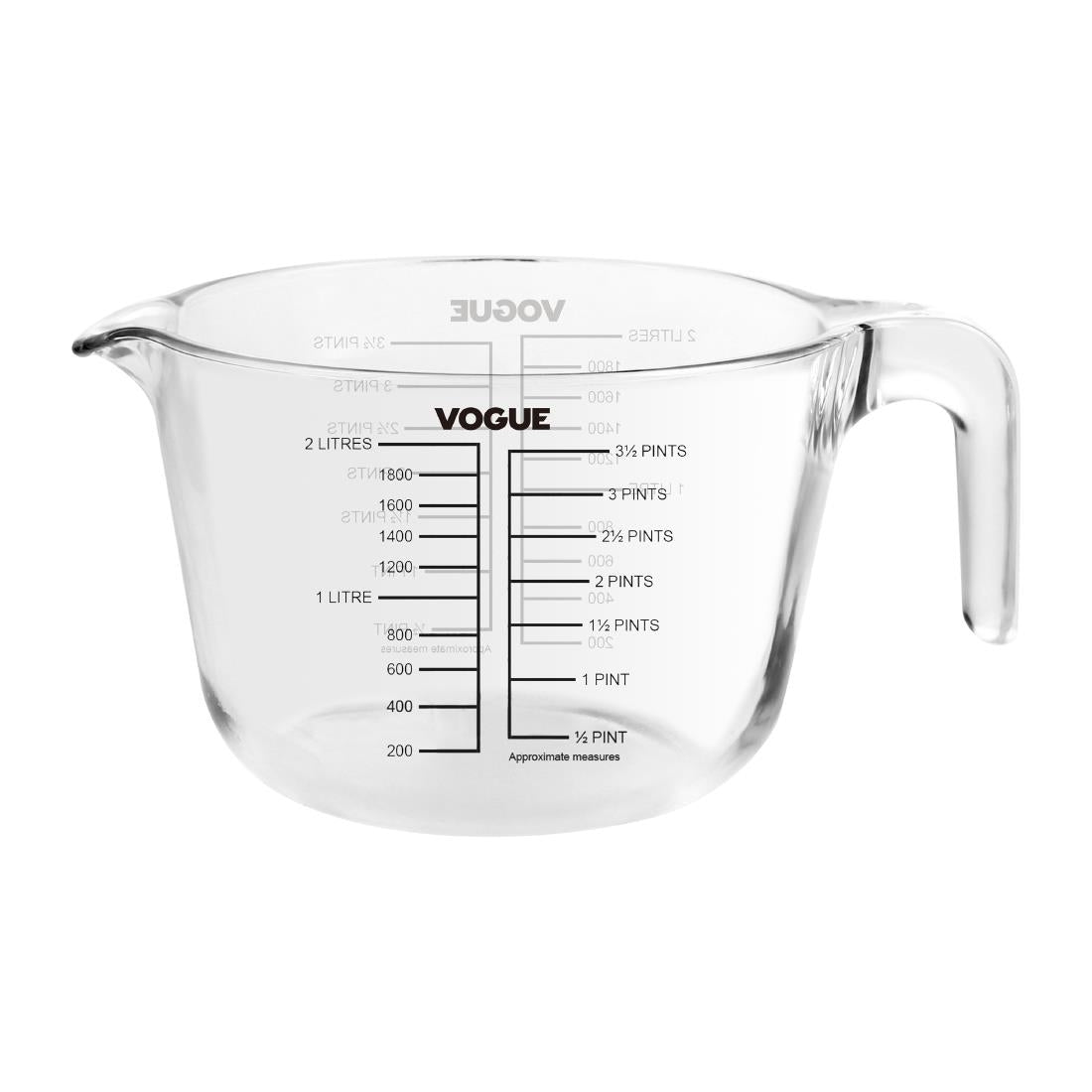 Vogue Glass Measuring Jug - 2000ml DP118