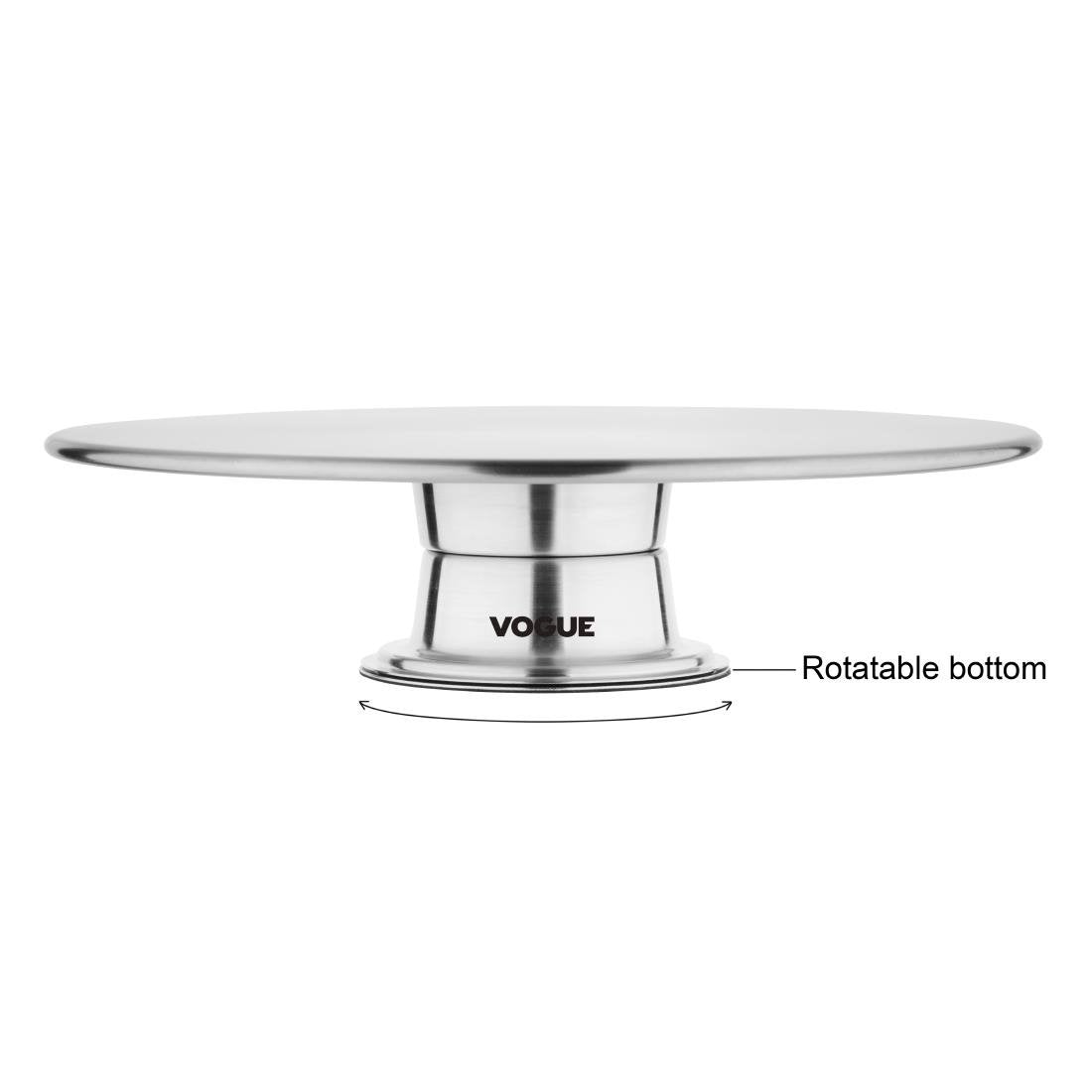 Vogue St/St Rotating Cake Stand 30cm DP238