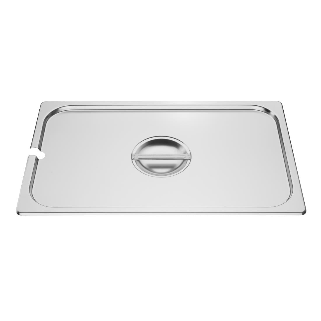 Vogue St/St GN Notched Lid - 1/1 DP250