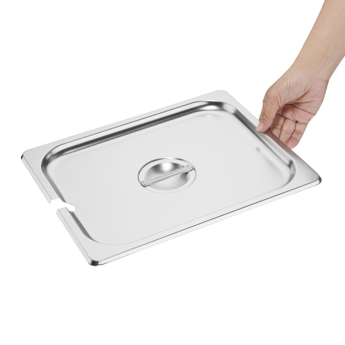 Vogue St/St GN Notched Lid - 1/2 DP251