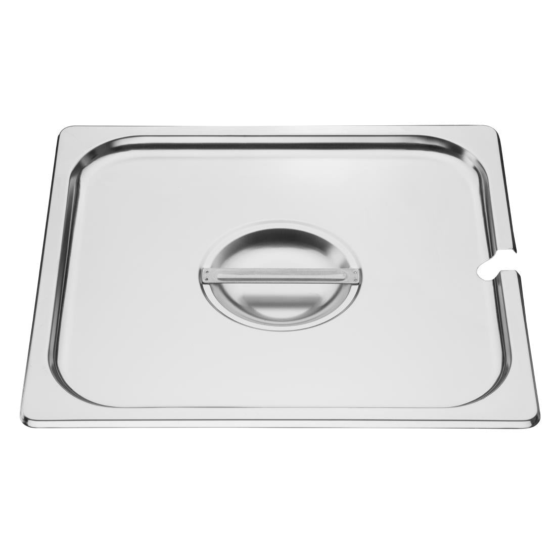 Vogue St/St GN Notched Lid - 2/3 DP252