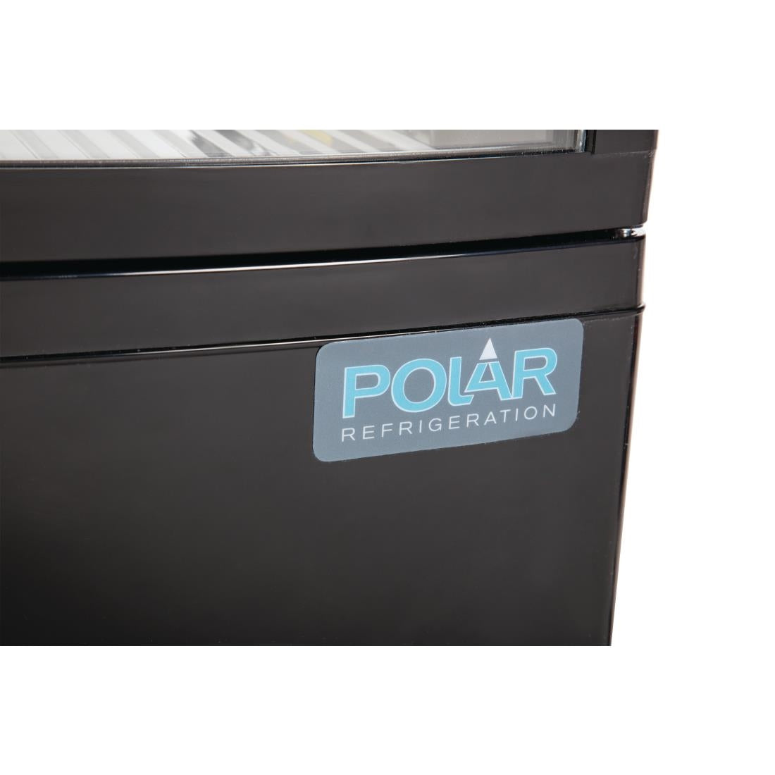 Polar C-Series Energy Efficient Curved Door Display Fridge Black - 86Ltr CX574-A