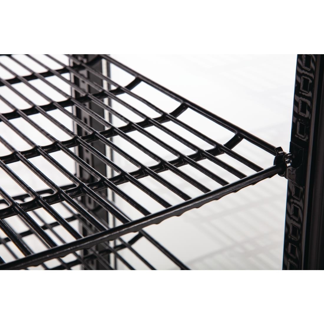 Polar C-Series Energy Efficient Curved Door Display Fridge Black - 86Ltr CX574-A