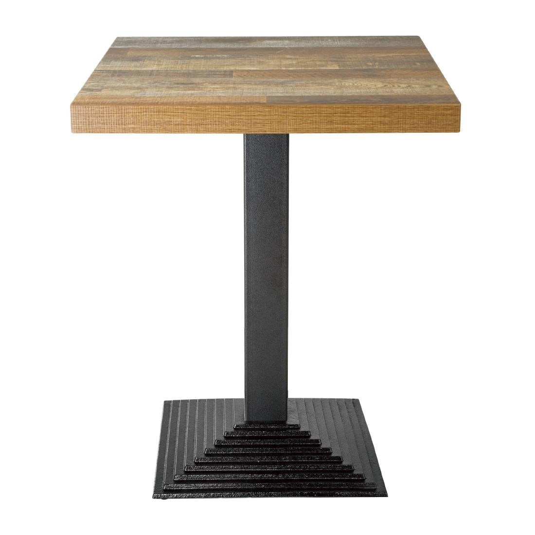 Bolero Pre-Drilled Square Table Top Urban Dark 700mm DR823