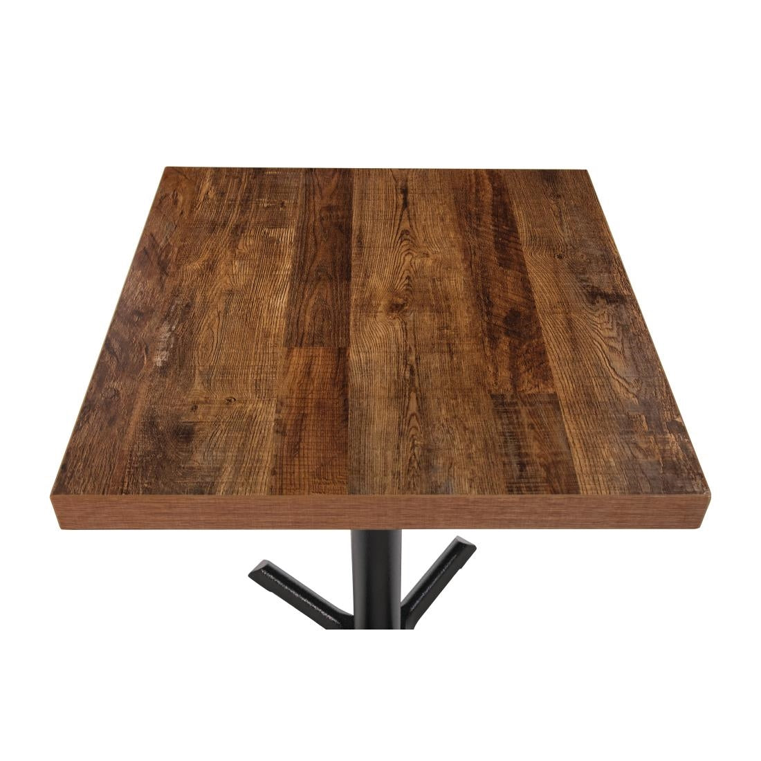 Bolero Pre-Drilled Square Table Top Urban Dark 700mm DR823