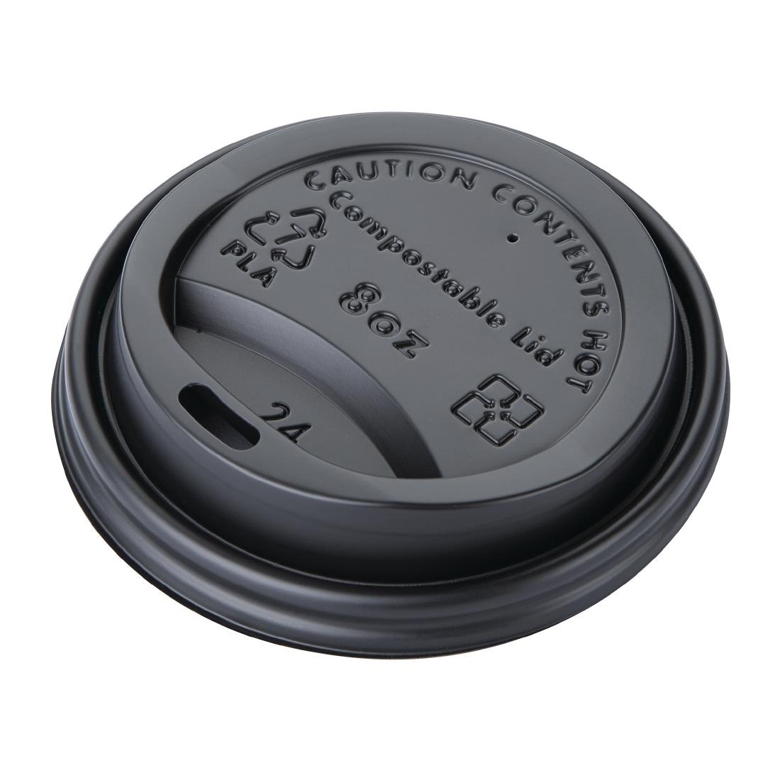 Fiesta Compostable Hot Cup Lids 225ml (Pack of 1000) DS052