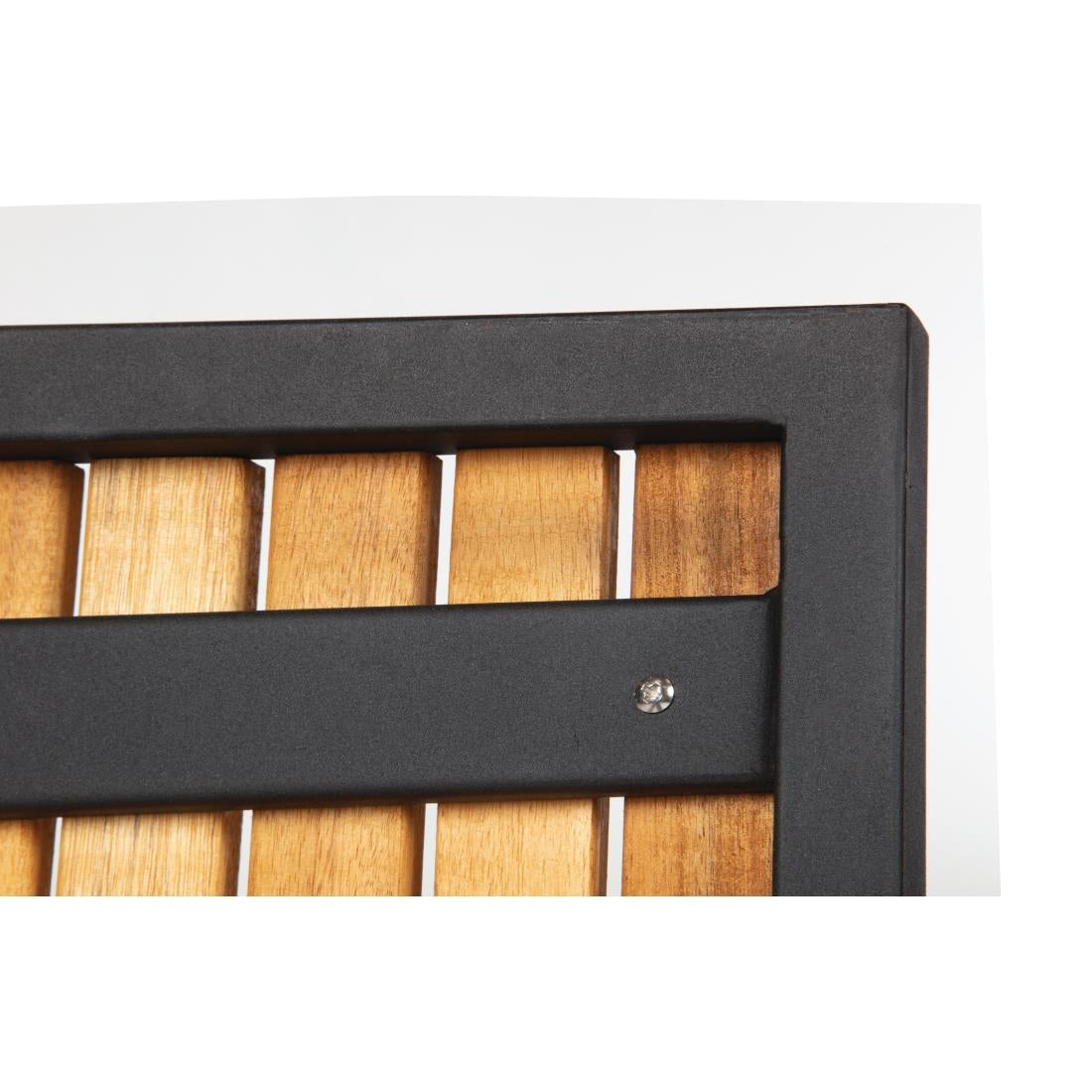 Bolero Steel & Acacia Armchair (Pack of 4) DS151