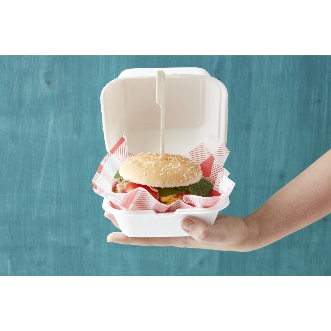 Fiesta Compostable Hinged Container 153mm DW247