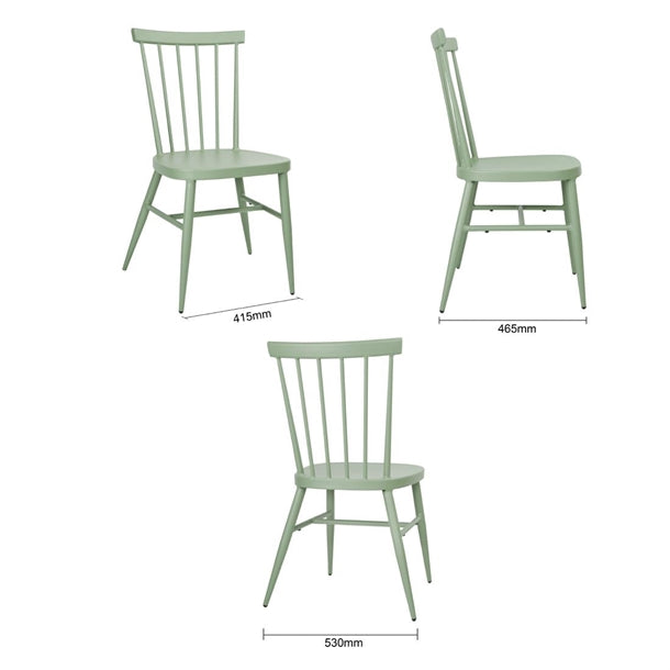Bolero Windsor Aluminium Green Chairs (4 Pack) DX687