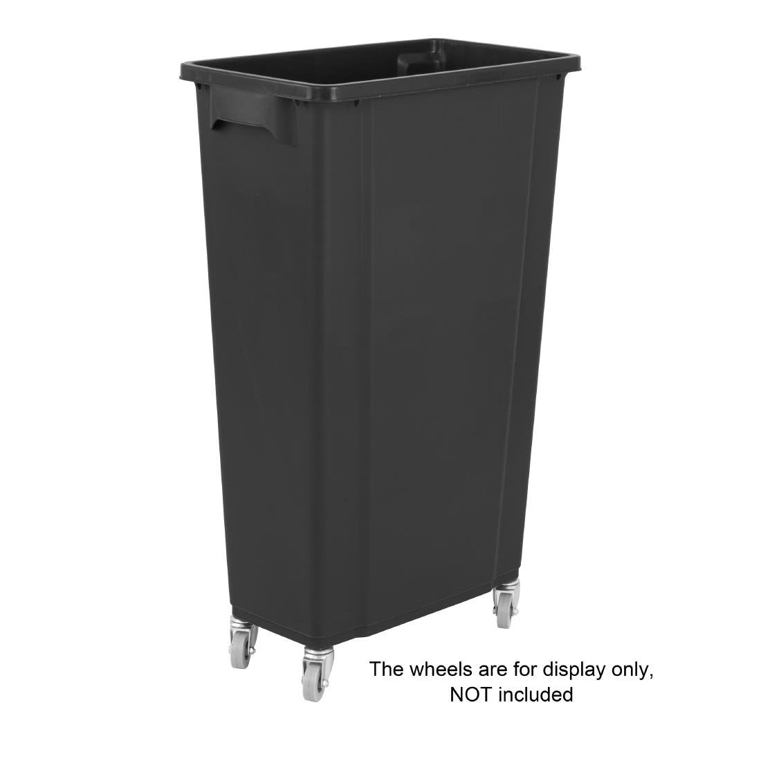 Jantex Slim Bin 80Ltr Black DX966