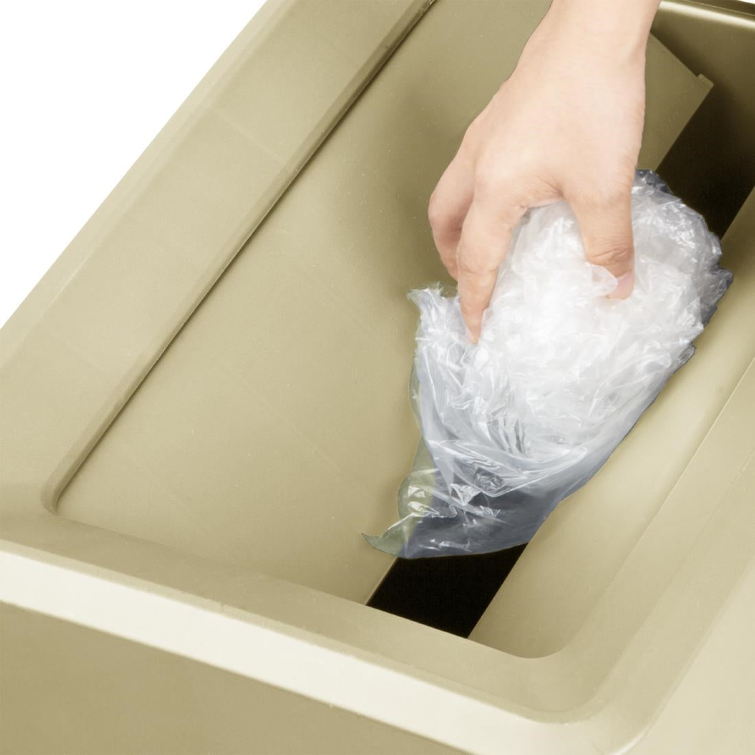 Jantex 60/80ltr Slim Bin Lid Beige DX967