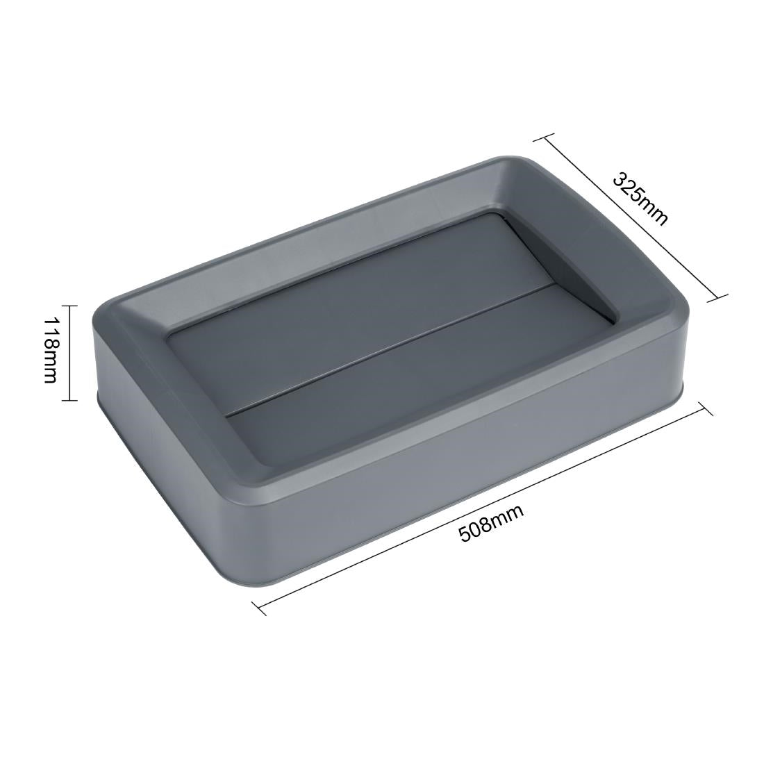 Jantex 60/80ltrs Slim Bin Lid Grey DX968