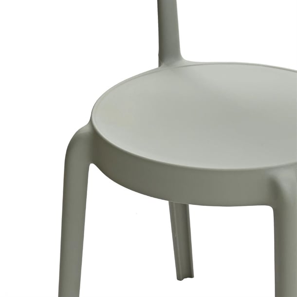 Bolero Mila Café Chairs Moss Grey (2 Pack) DX974