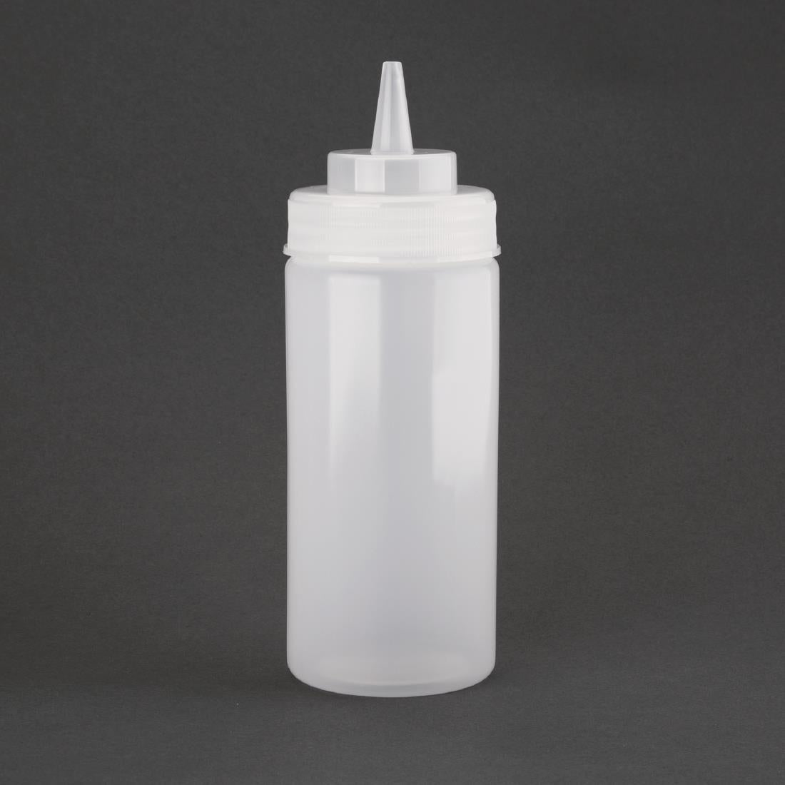 Vogue Clear Wide Neck Squeeze Sauce Bottle 454ml E092