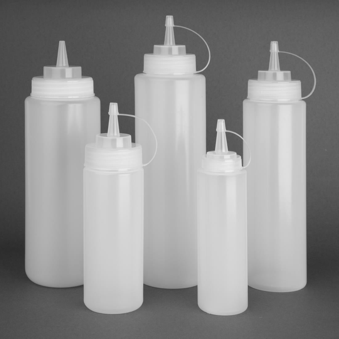 Vogue Clear Wide Neck Squeeze Sauce Bottle 910ml E093