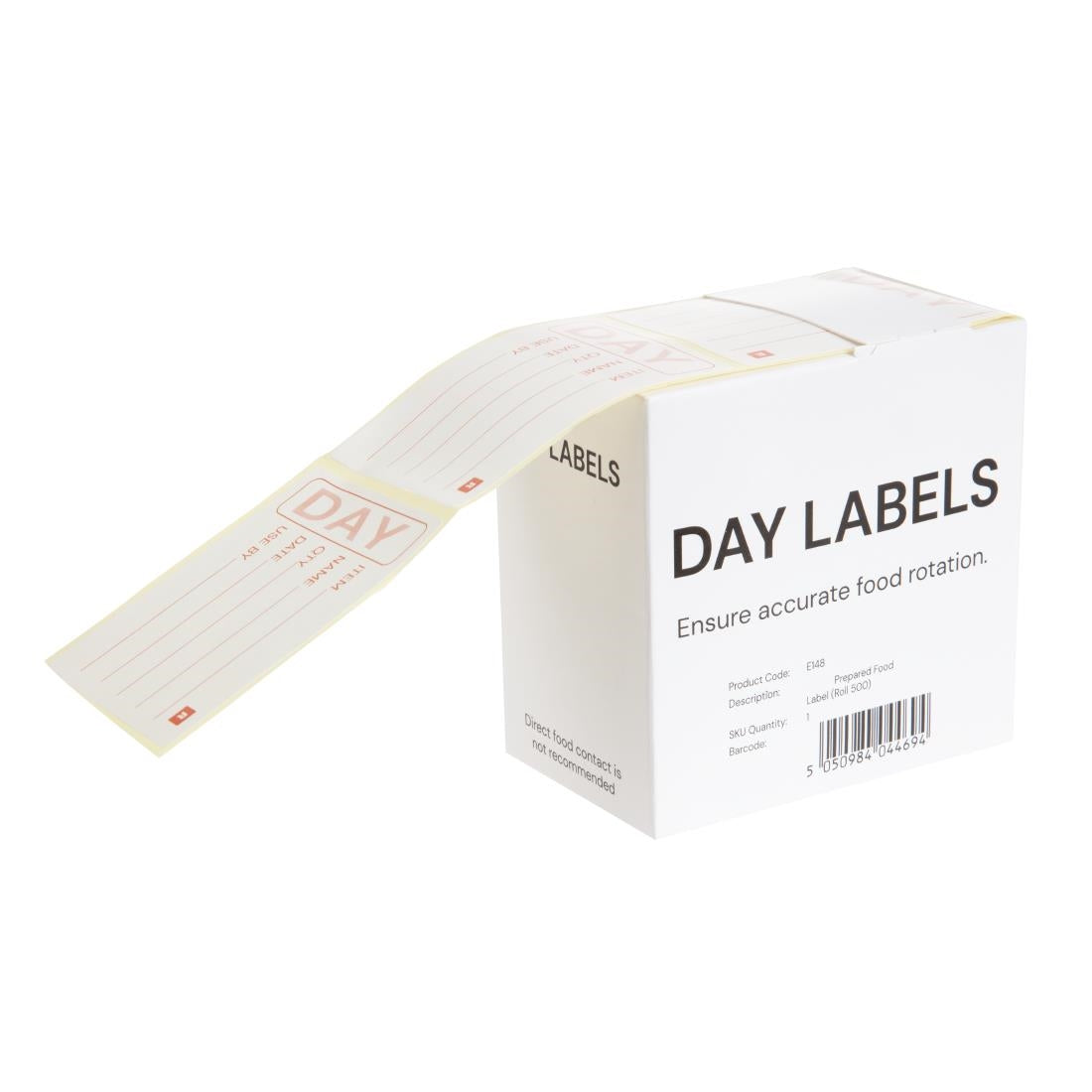 Vogue Prepped Product Removable Labels E148
