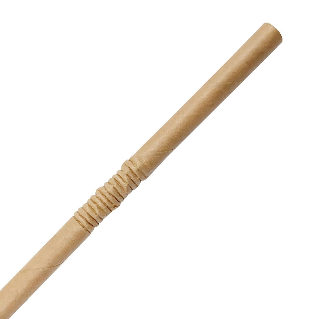 Fiesta Compostable Bendy Paper Straws Kraft (Pack of 250) FB141