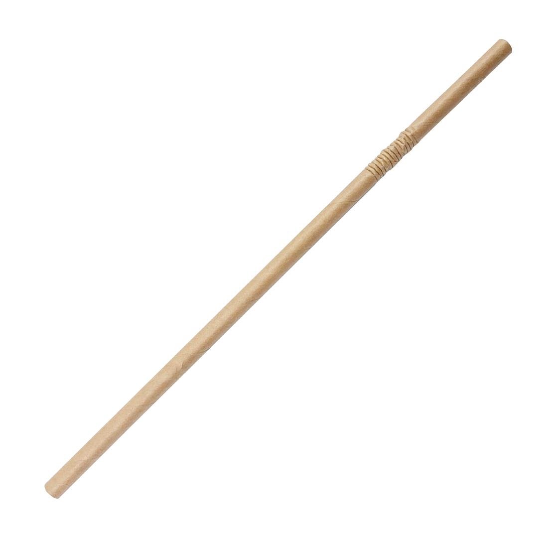 Fiesta Compostable Bendy Paper Straws Kraft (Pack of 250) FB141
