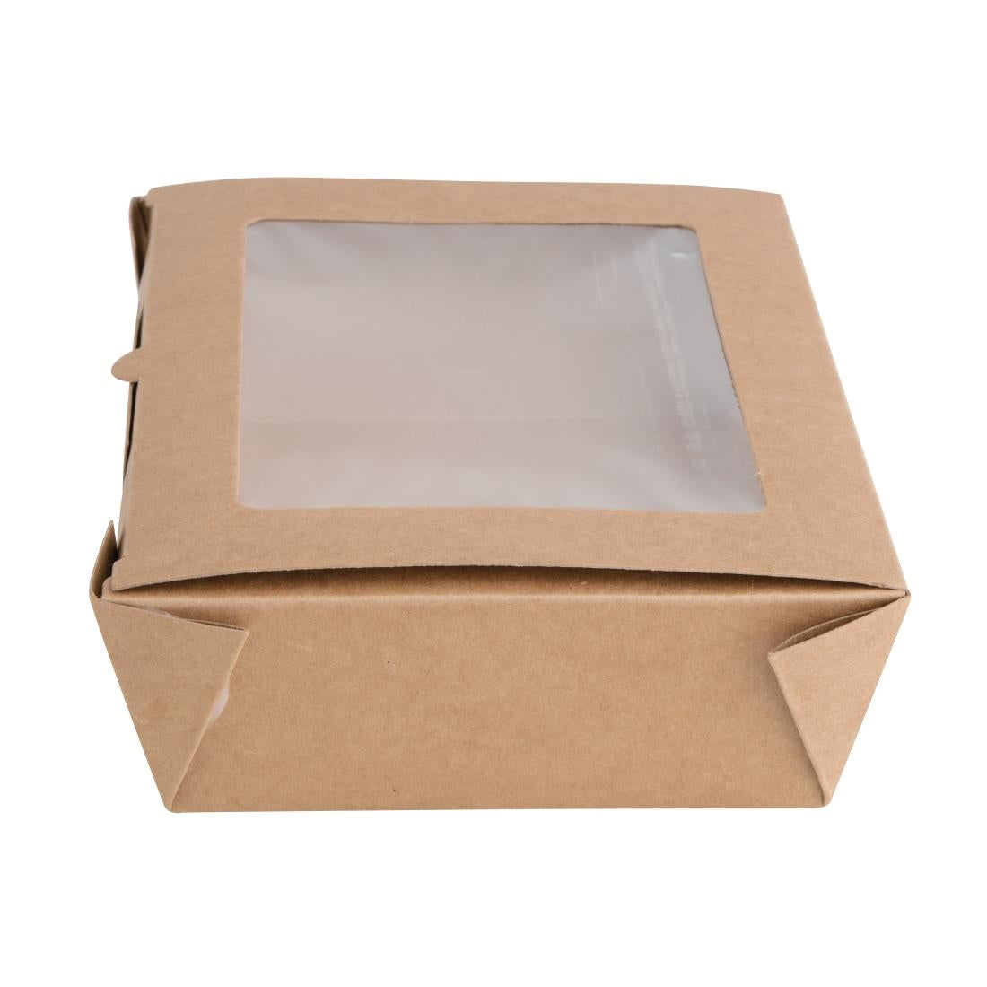 Fiesta Compostable Salad Boxes with PLA Windows 1600ml (Pack of 200) FB678