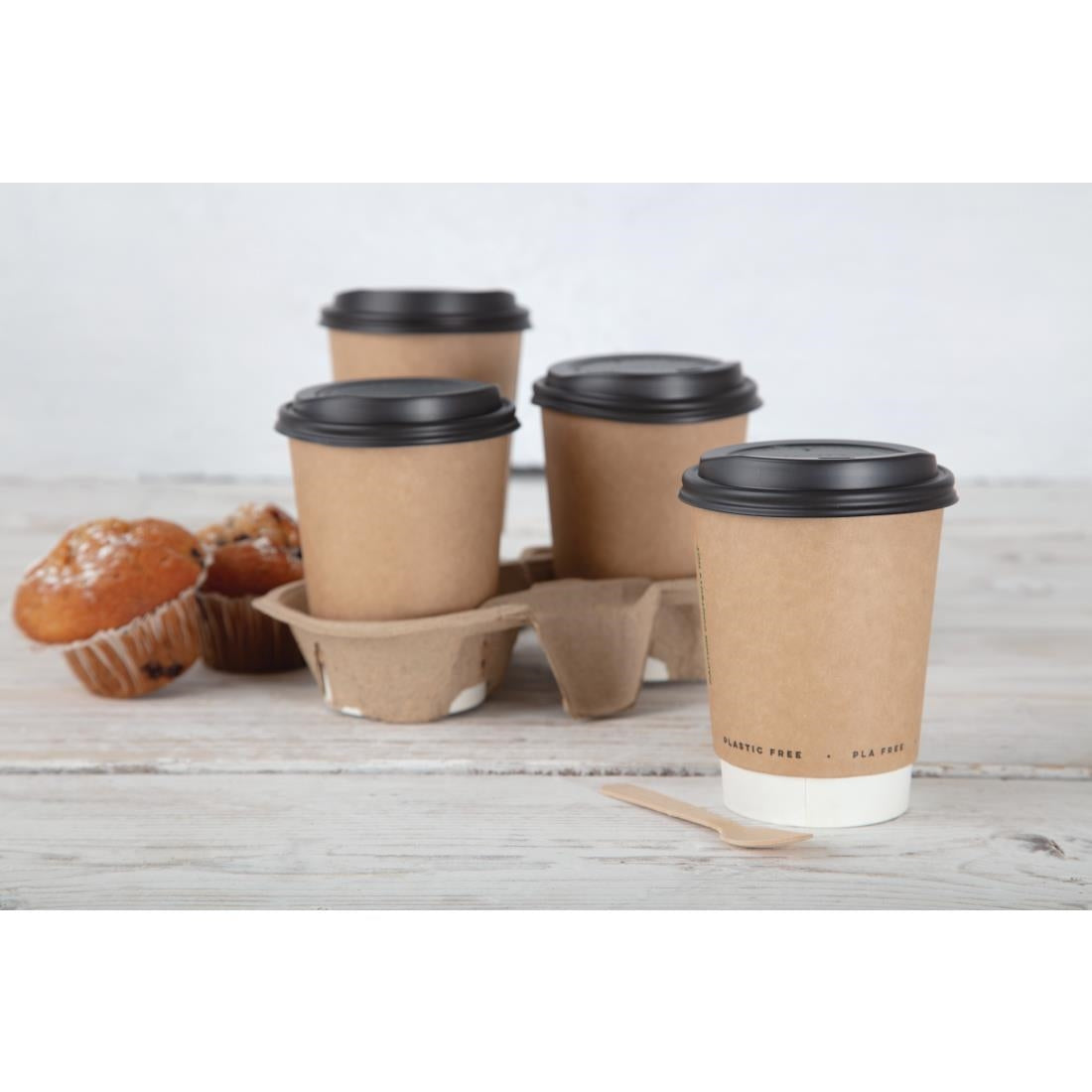 Fiesta Compostable Biodegradable Wooden Teaspoons (Pack of 100) DK398