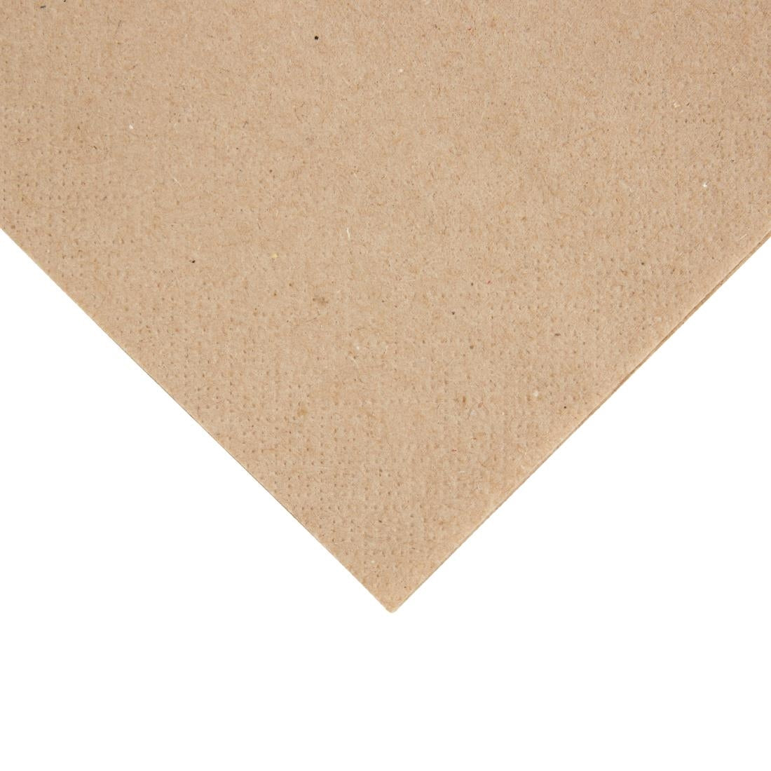 Fiesta Recyclable Recycled Cocktail Napkin Kraft 240x240mm 2ply 1/4 Fold (Pack of 4000) FE217