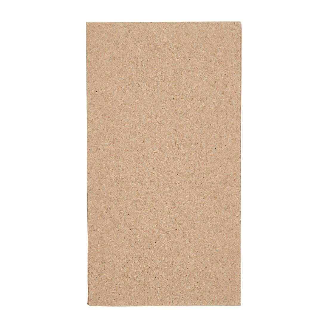 Fiesta Recyclable Recycled Lunch Napkin Kraft 330x330mm 2ply 1/8 Fold (Pack of 2000) FE234
