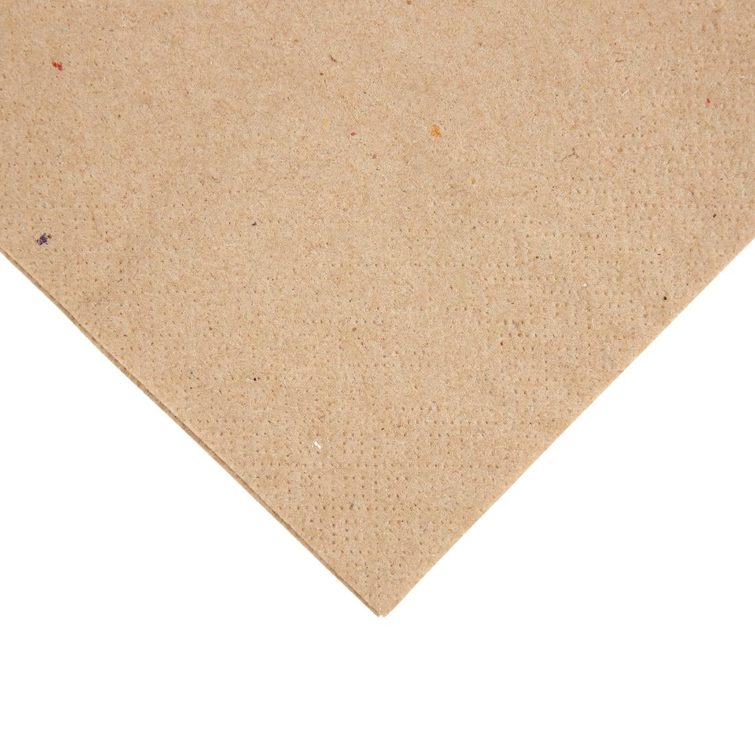 Fiesta Recyclable Recycled Dinner Napkin Kraft 400x400mm 2ply 1/4 Fold (Pack of 2000) FE242