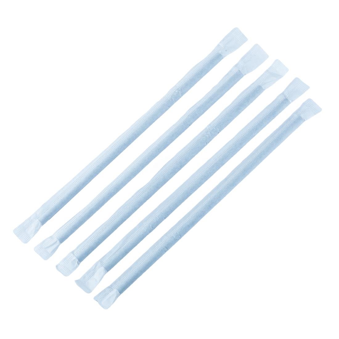 Fiesta Compostable Individually Wrapped Bendy Paper Straws Black (Pack of 250) FP444