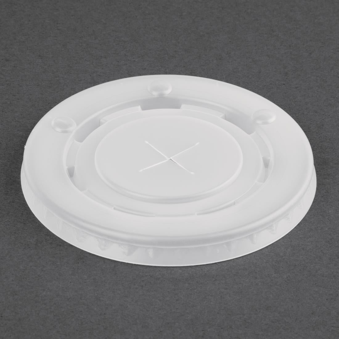 Fiesta Recyclable Polystyrene Lids for 16oz/20oz Cold Paper Cups 90mm (Pack of 1000) FP784