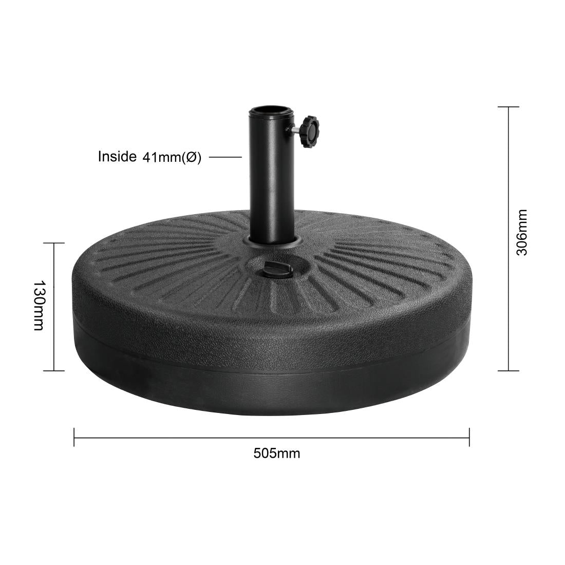 Bolero umbrella Base Black - 20Ltr FS231