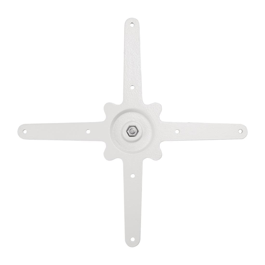 Bolero Cast Iron Round Table Base White FT029