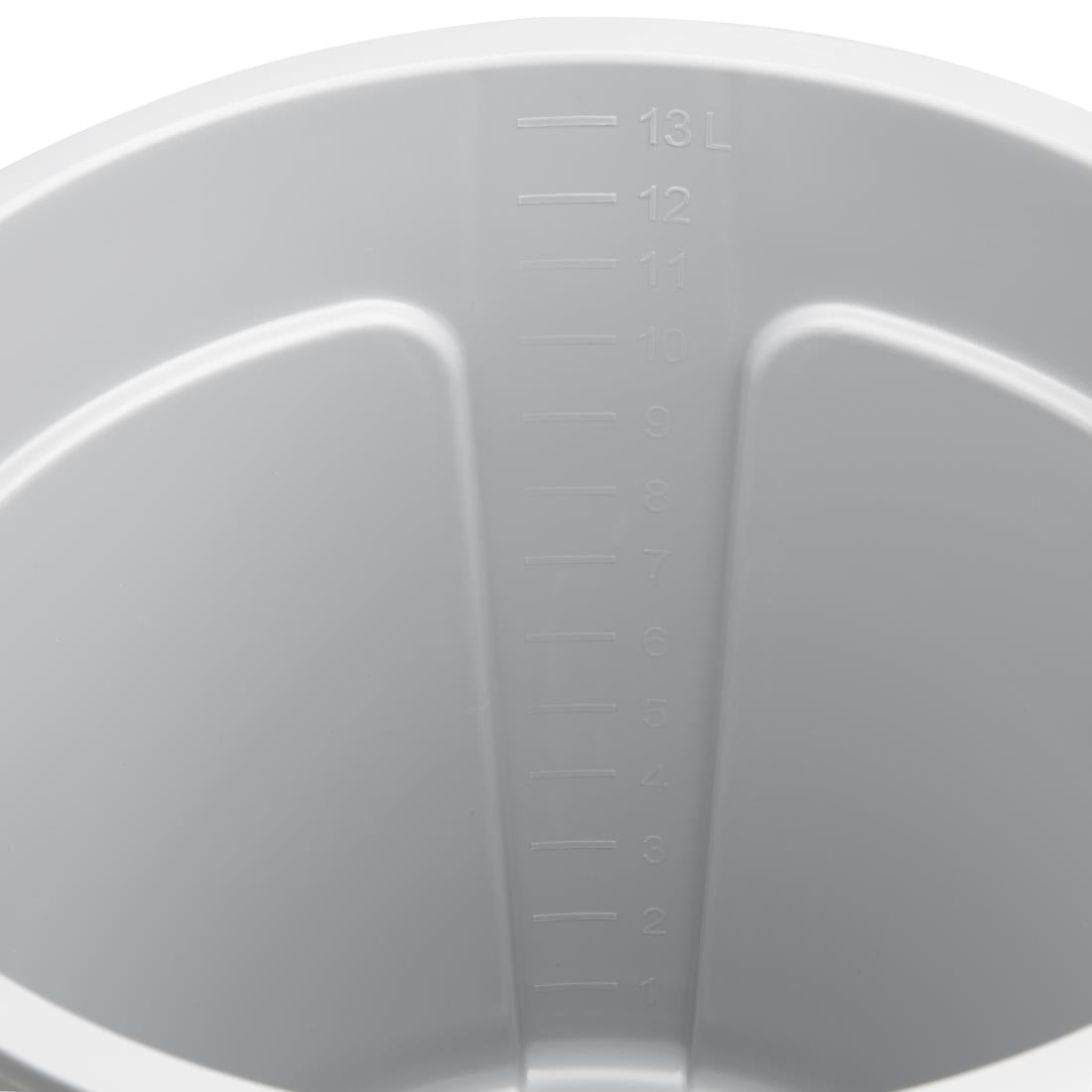 Jantex Grey Graduated Bucket with Pouring Lip 14ltr FU589