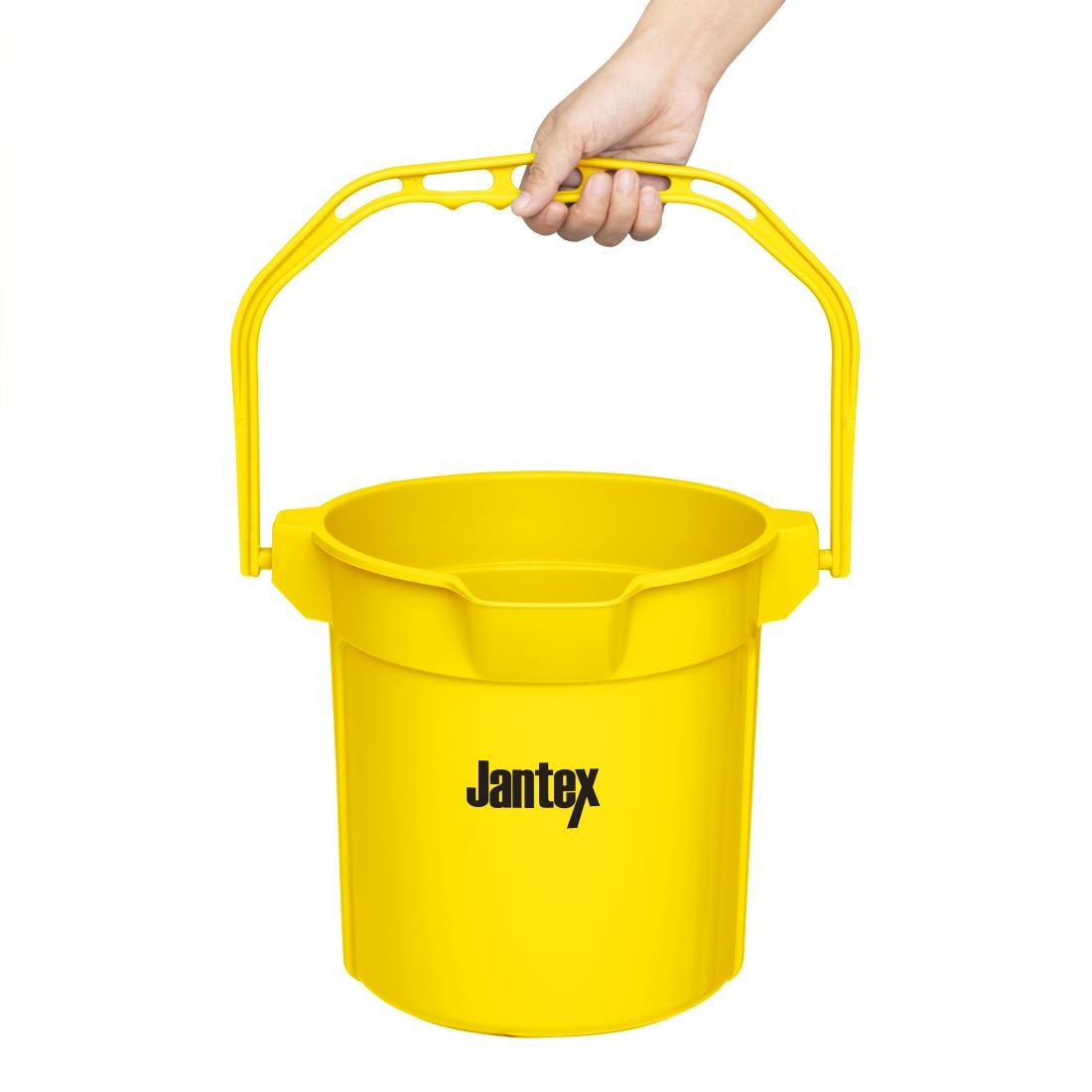 Jantex Yellow Graduated Bucket with Pouring Lip 10ltr FU834