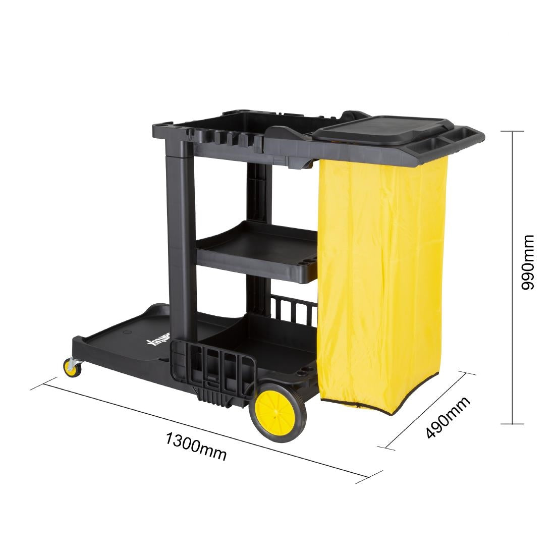 Jantex Cleaning Trolley Black FU997