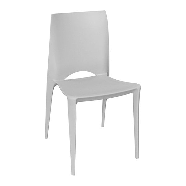 142-APP-GY Beach-side Polypropylene Chair (Grey)